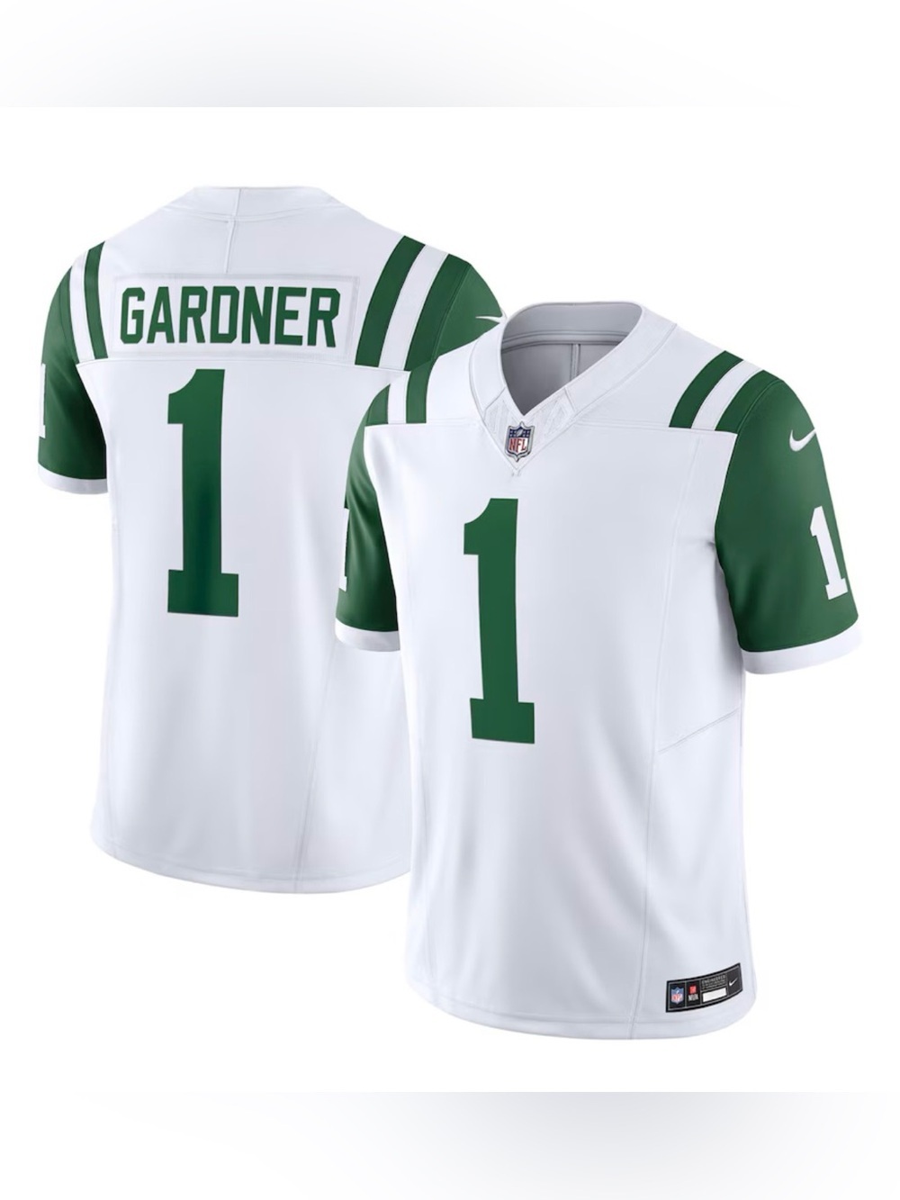 Nike NY Jets Sauce Gardner #1 Vapor FUSE Limited NFL Jersey Men’s 3XL White